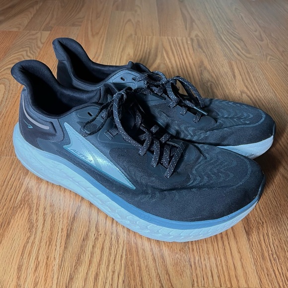 Altra Mens Torin 7 Black White Running Shoes Sneakers Size 11.5 Classic Toe Box - Picture 2 of 6